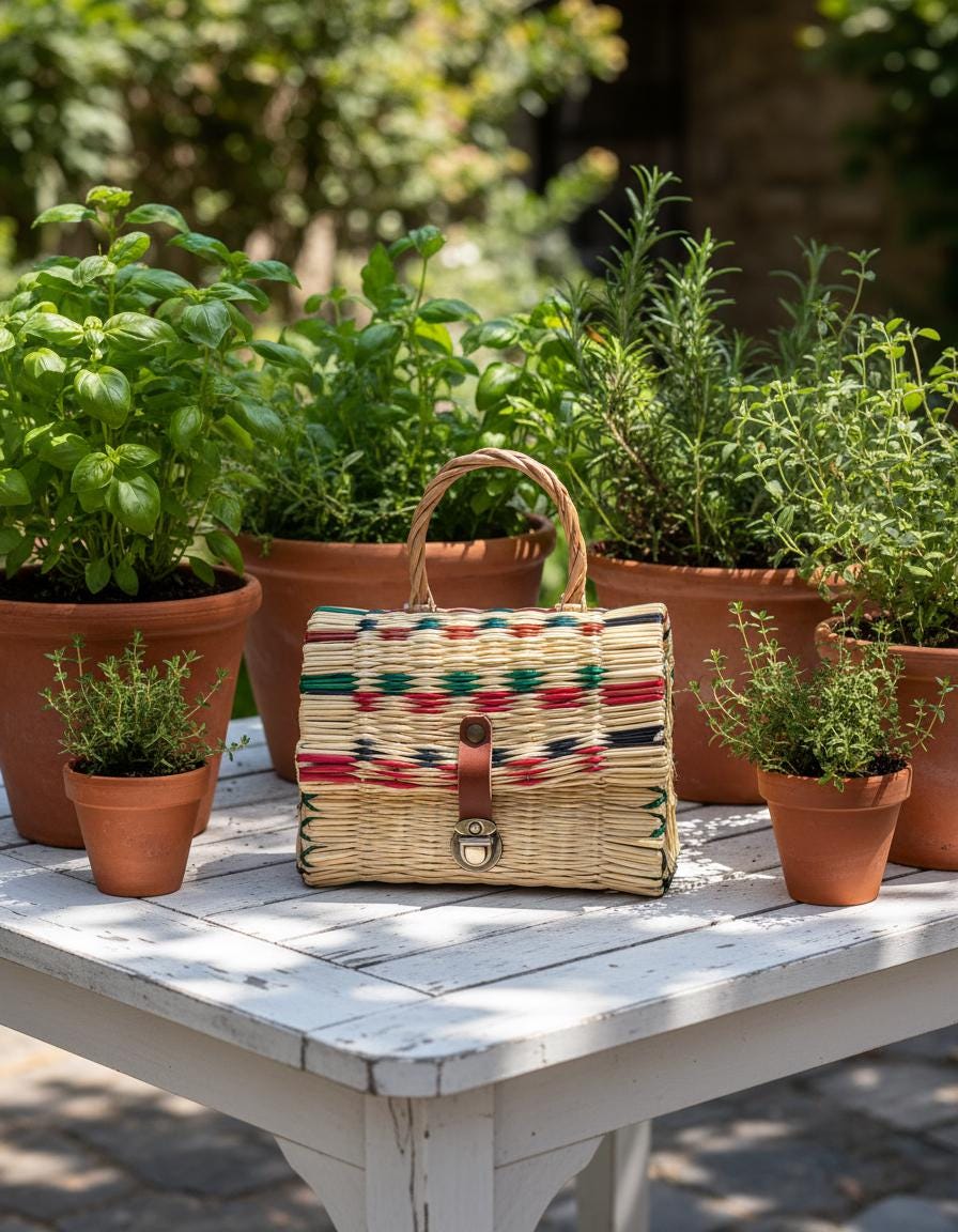 Portuguese Reed Basket Bag, Handwoven Straw Summer Handbag, Artisan Natural Market Bag for Women, Unique Personal Gifts