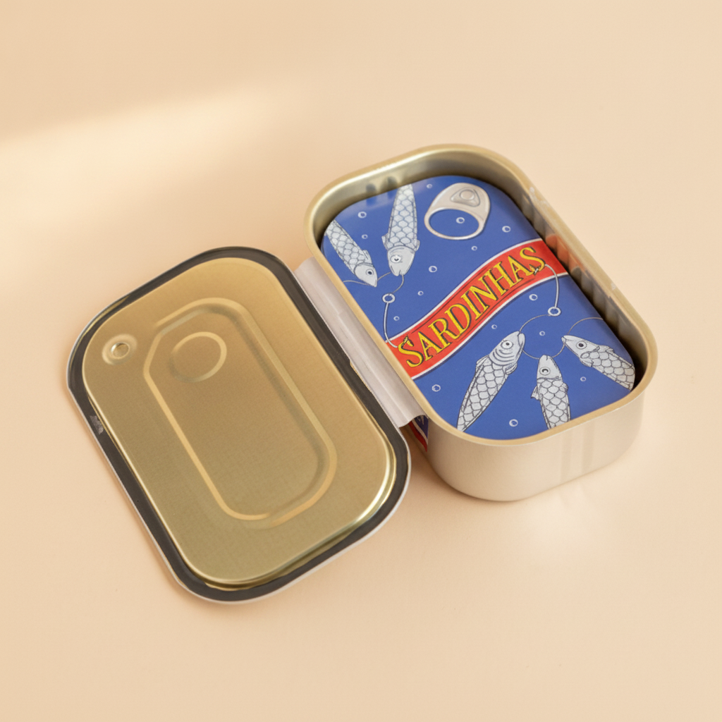 Retro Tinned Fish Poker Deck of Cards