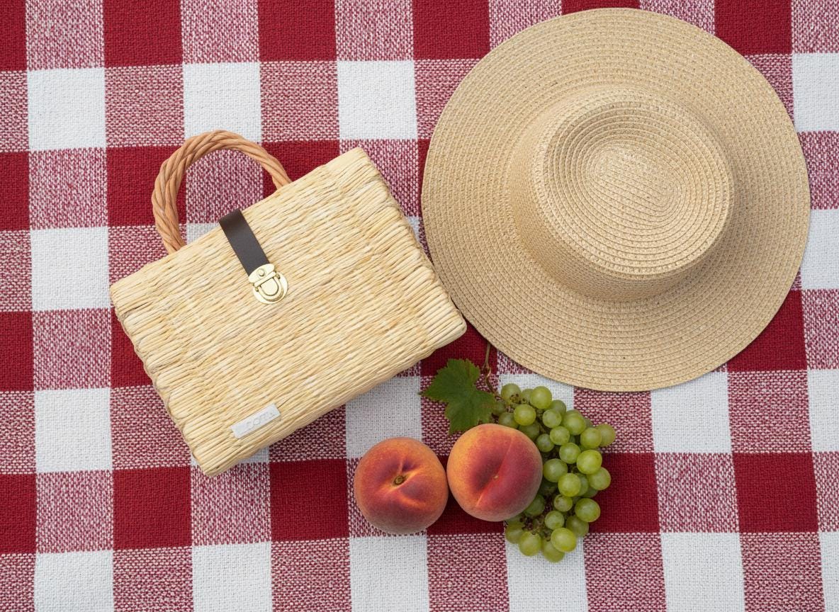 Handmade Alice Straw Basket Bag: Portuguese Organic Reed Woven Grocery & Market Tote