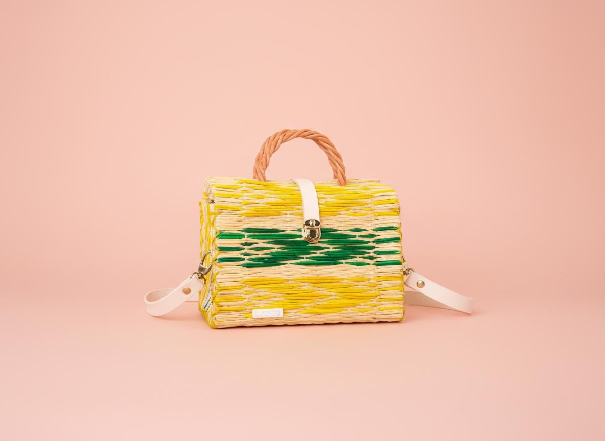 Berta - Portuguese Reed Bag, Straw HandBag | Lloreta®