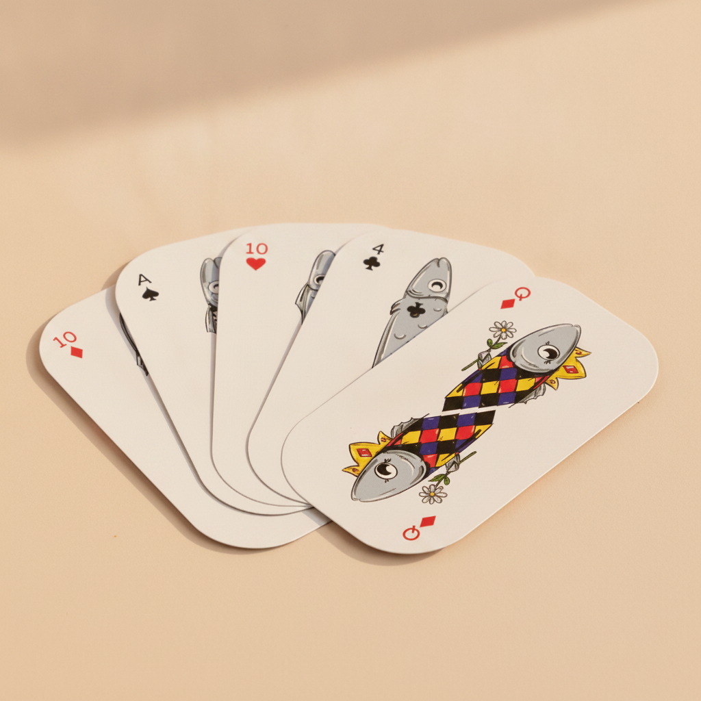 Retro Tinned Fish Poker Deck of Cards