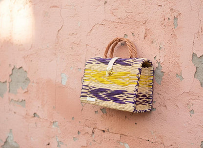 Dione Portuguese Straw Basket: Handmade Reed Tote, Picnic & Beach Bag