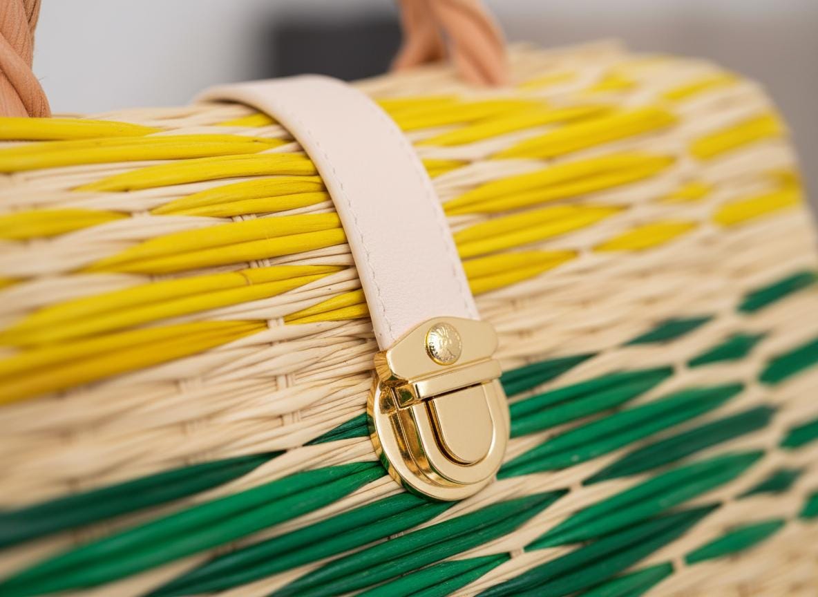 Berta - Portuguese Reed Bag, Straw HandBag | Lloreta®