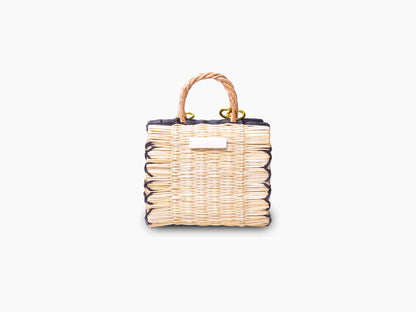 Handmade Reed Straw Basket: Portuguese Woven Grocery & Market Tote Bag