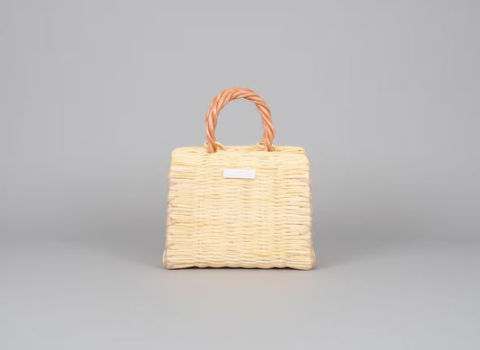 Portuguese Straw Basket | Handmade Reed Market Tote Bag