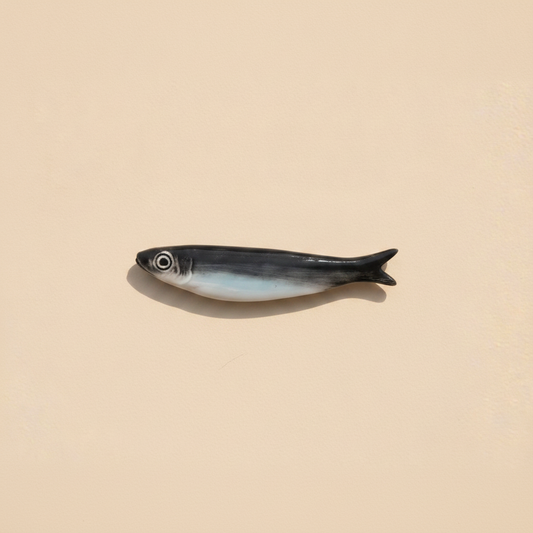 Traditional Portuguese Ceramic Sardine Hand Painted